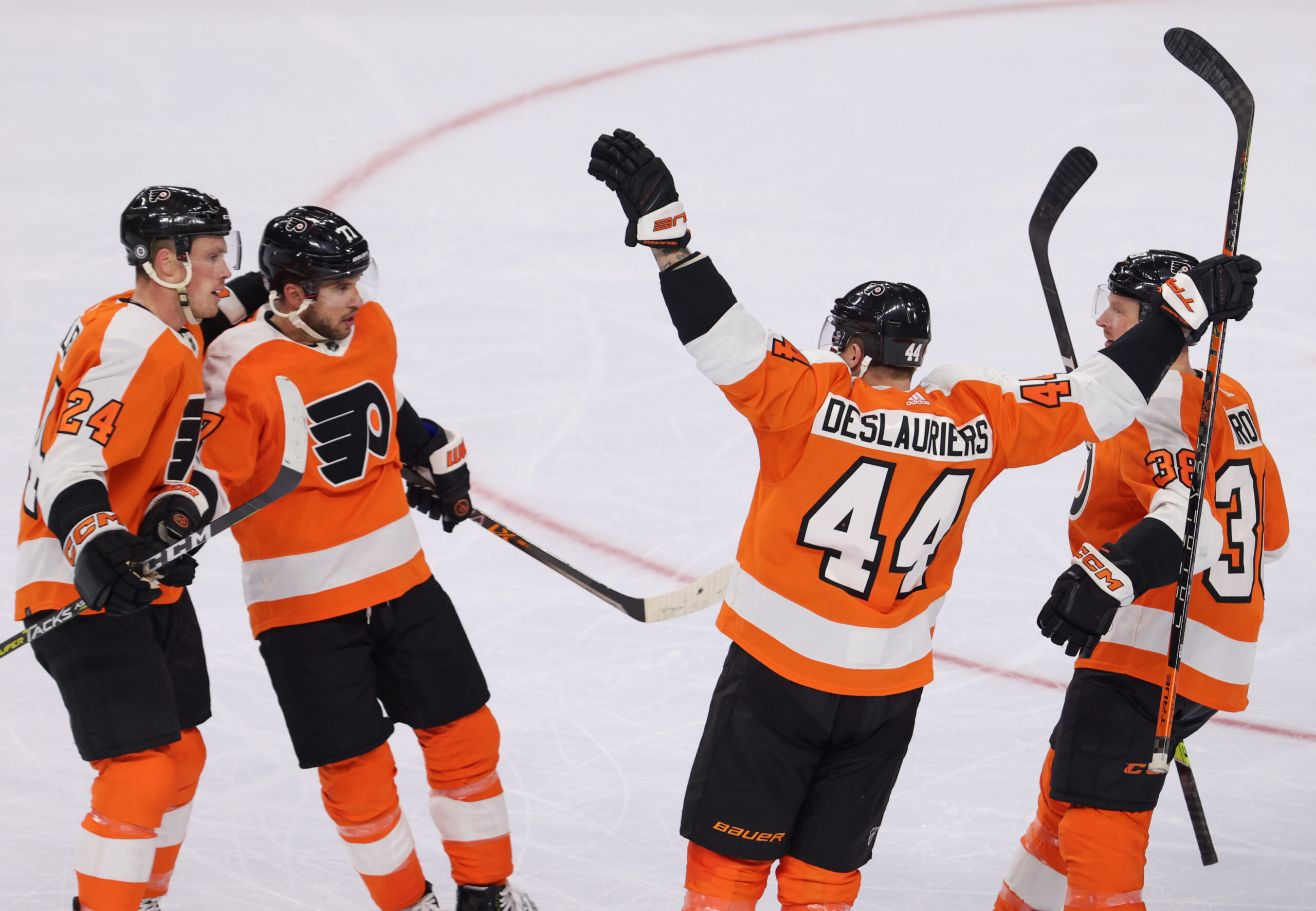 Travis Konecny Philadelphia Flyers Autographed Orange Adidas Authentic  Jersey