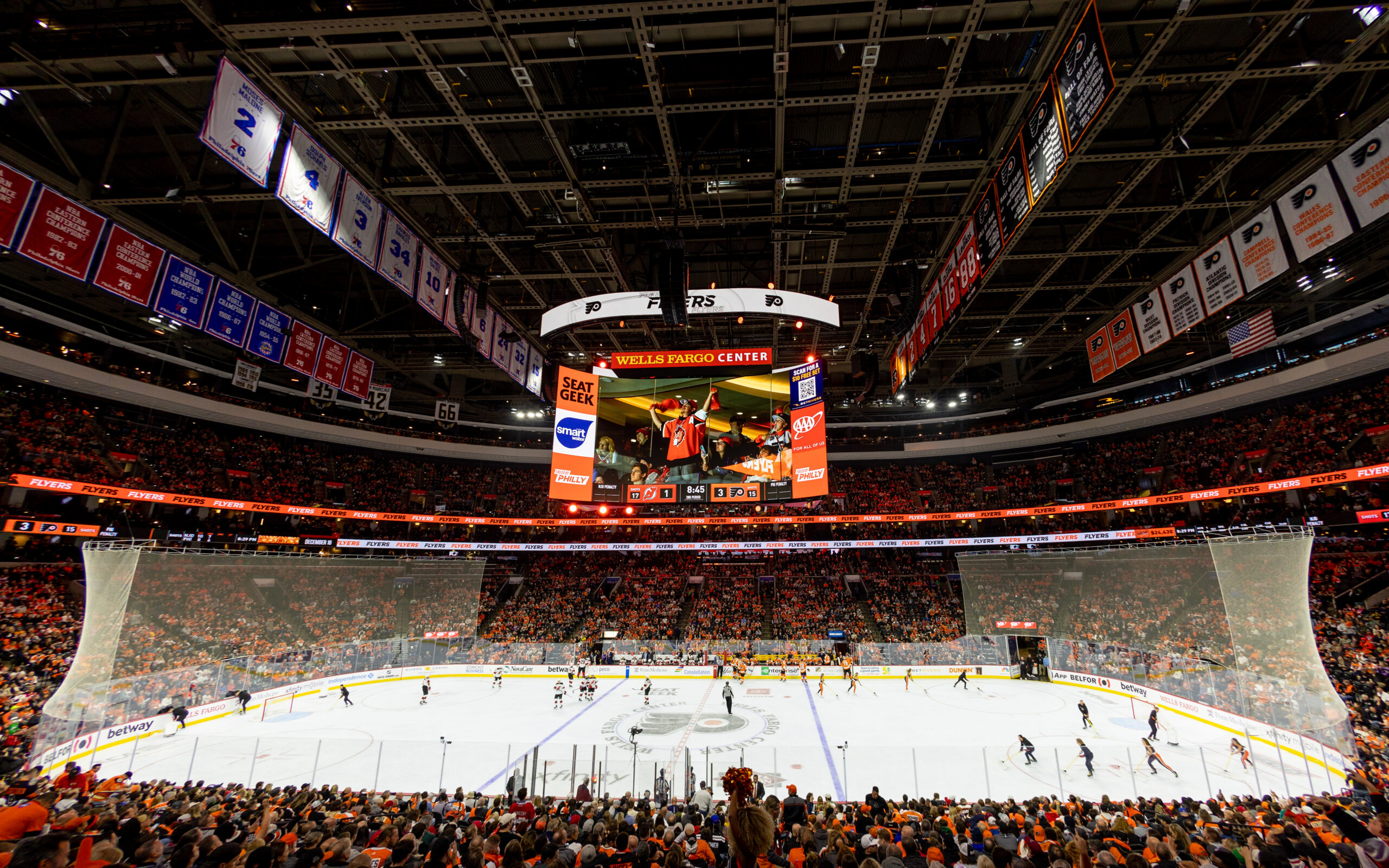Wells Fargo Center reserved all lots for Flyers game tomorrow and