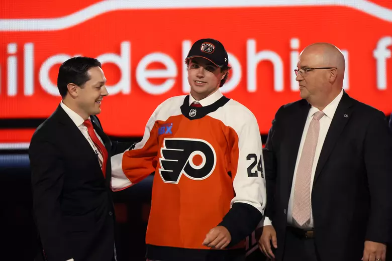 Flyers' Jett Luchanko (Bruce Bennett/Getty Images)