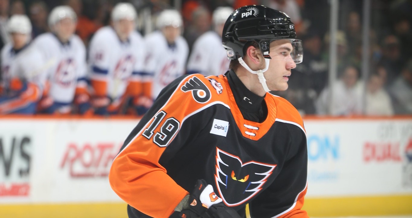 Flyers' Hunter McDonald (JustSports Photography)