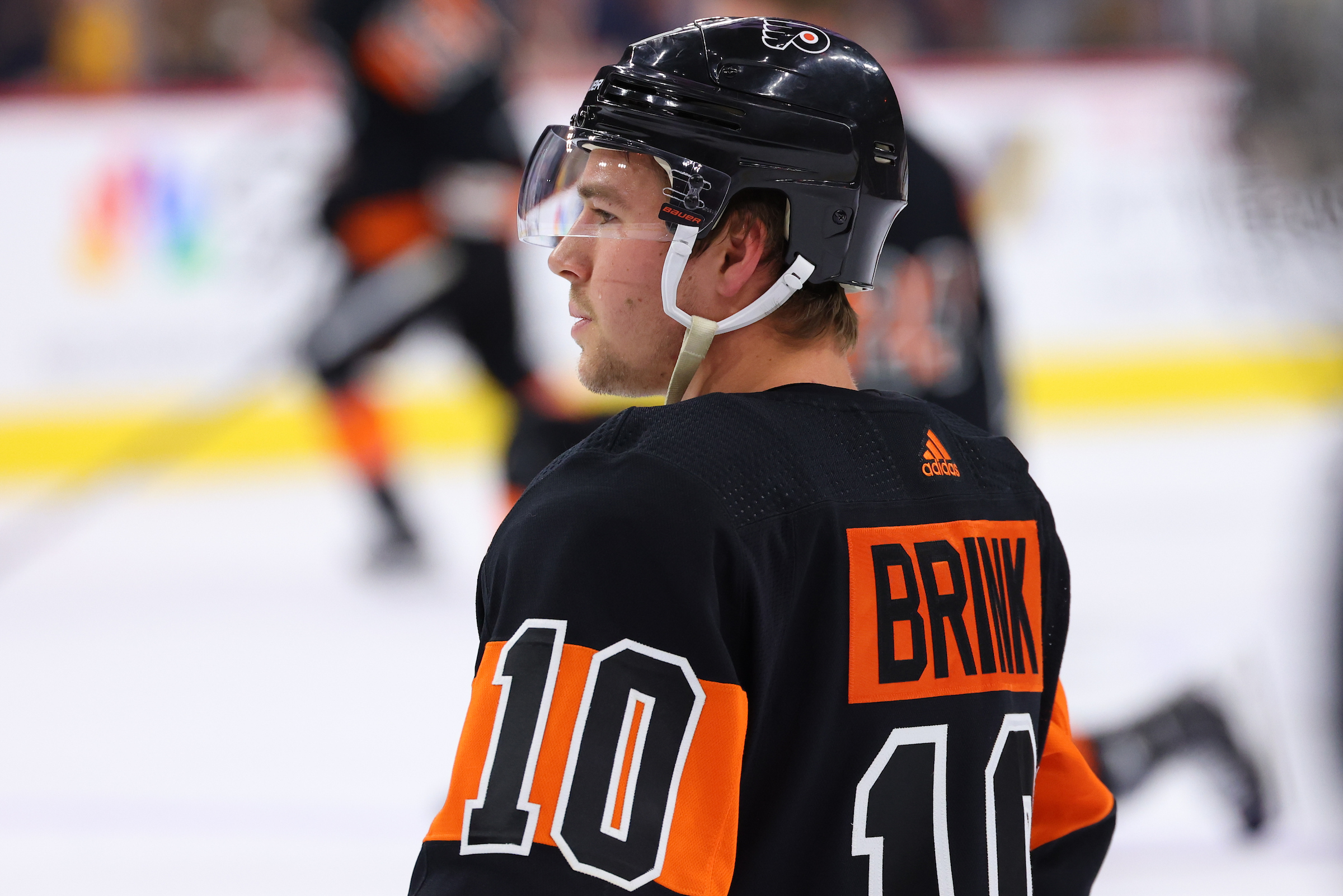 Flyers' Bobby Brink (Heather Cattai/Heather Barry Images, LLC)