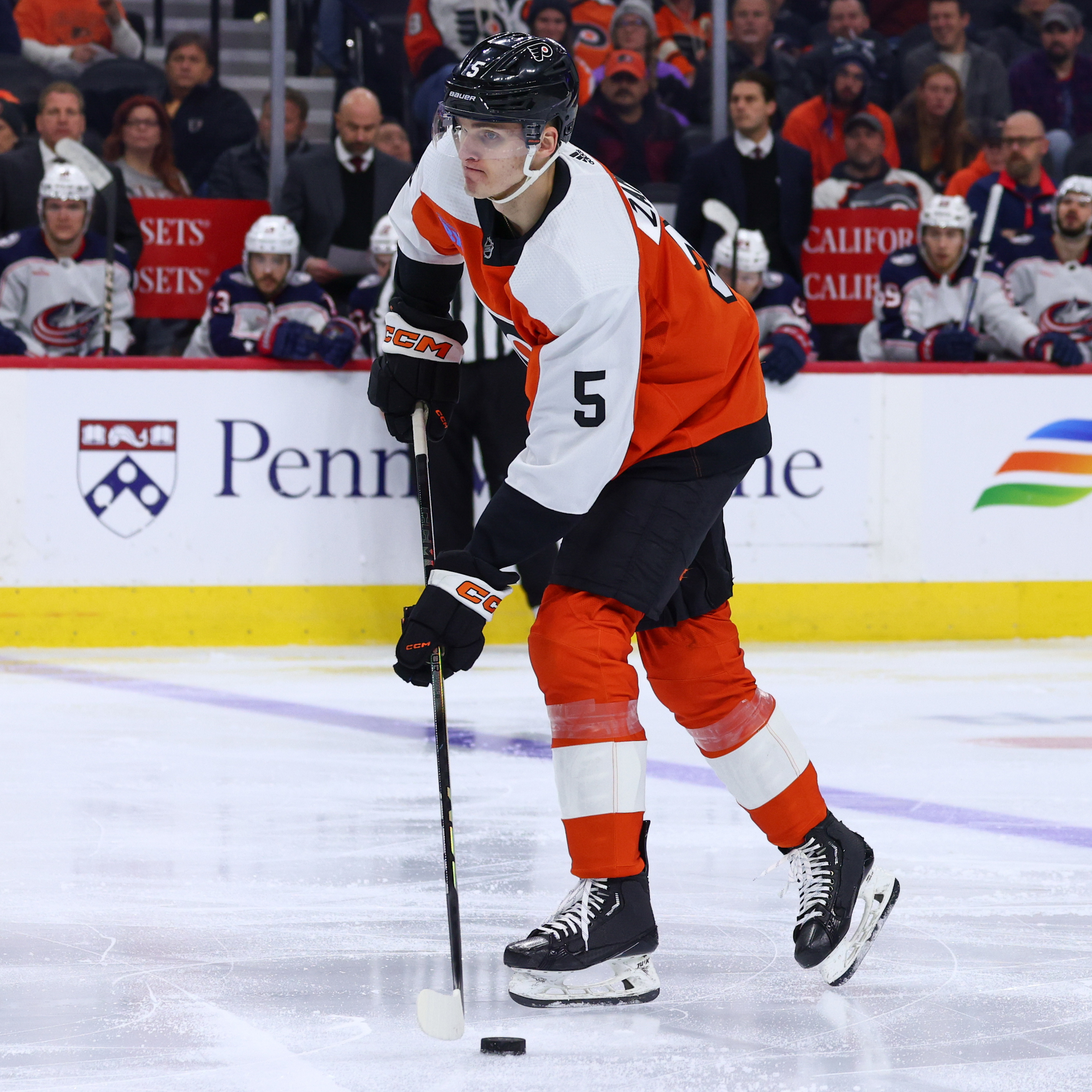 Flyers' Egor Zamula (Heather Cattai/Heather Barry Images, LLC)