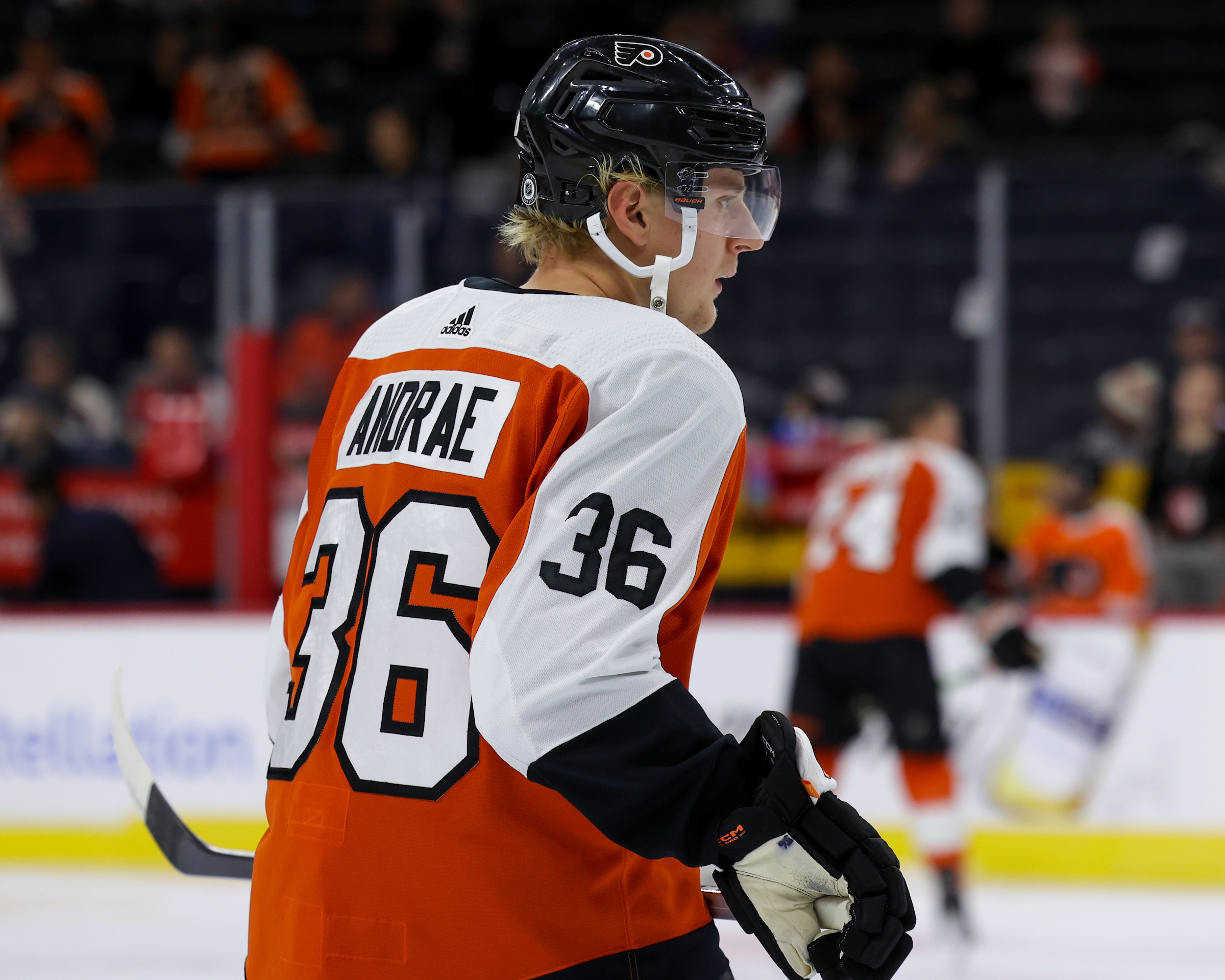 Flyers' Emil Andrae (Heather Cattai/Heather Barry Images, LLC)