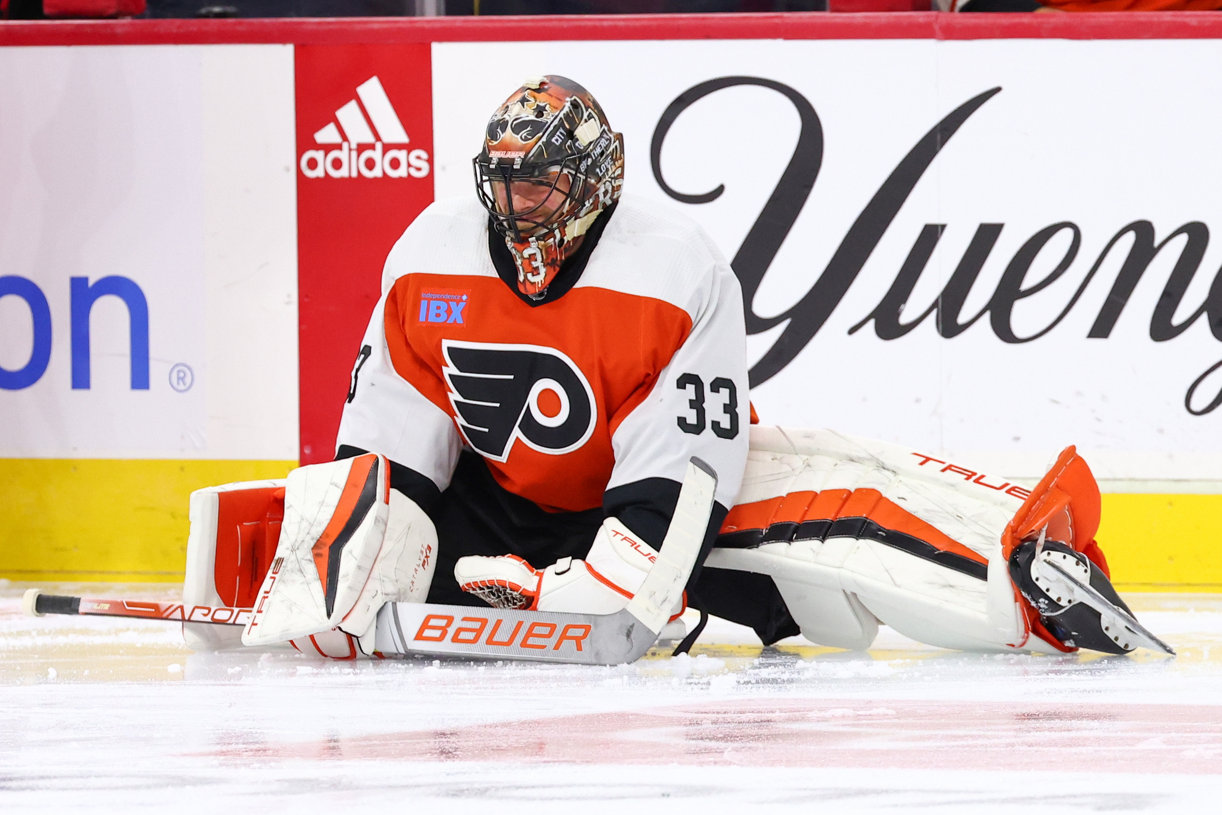 Flyers' Sam Ersson (Heather Cattai/Heather Barry Images, LLC)