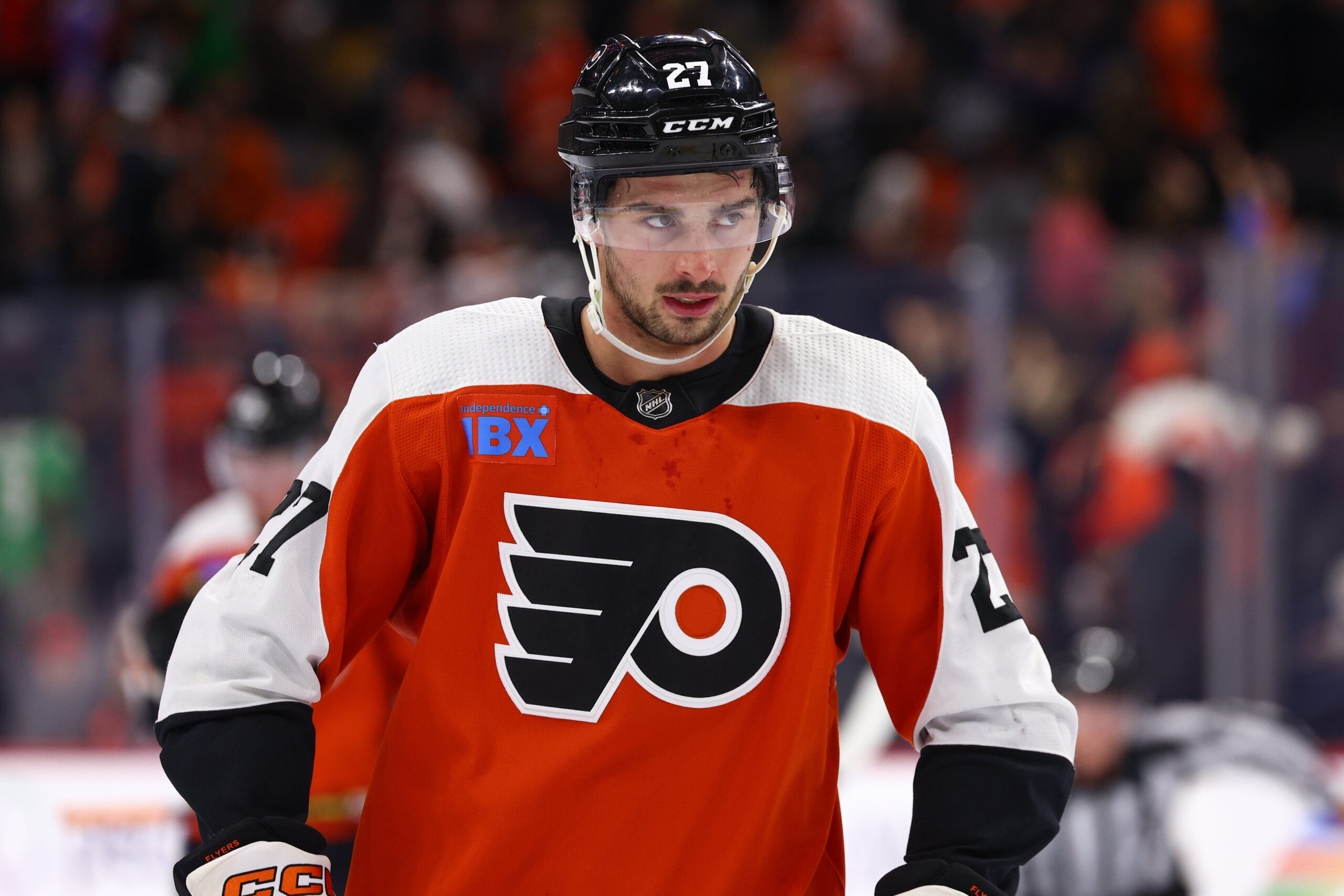 Flyers' Noah Cates (Heather Cattai/Heather Barry Images, LLC)