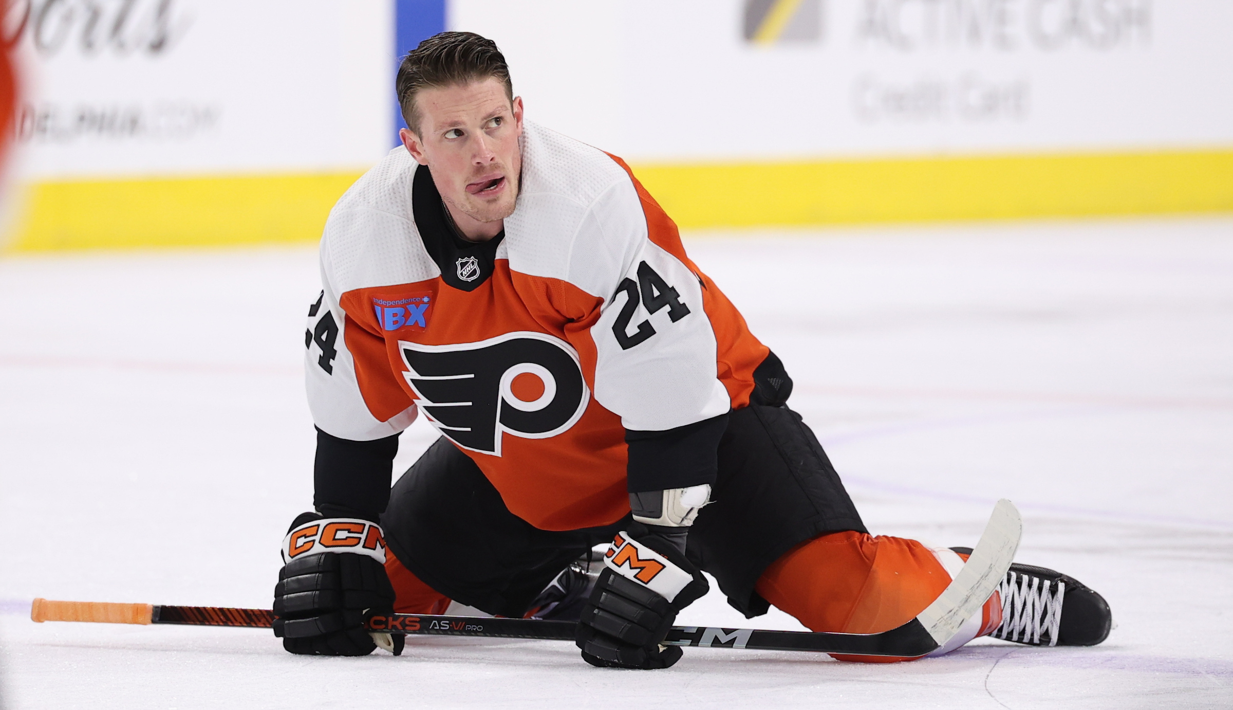 Flyers' Nick Seeler (Heather Cattai/Heather Barry Images, LLC)