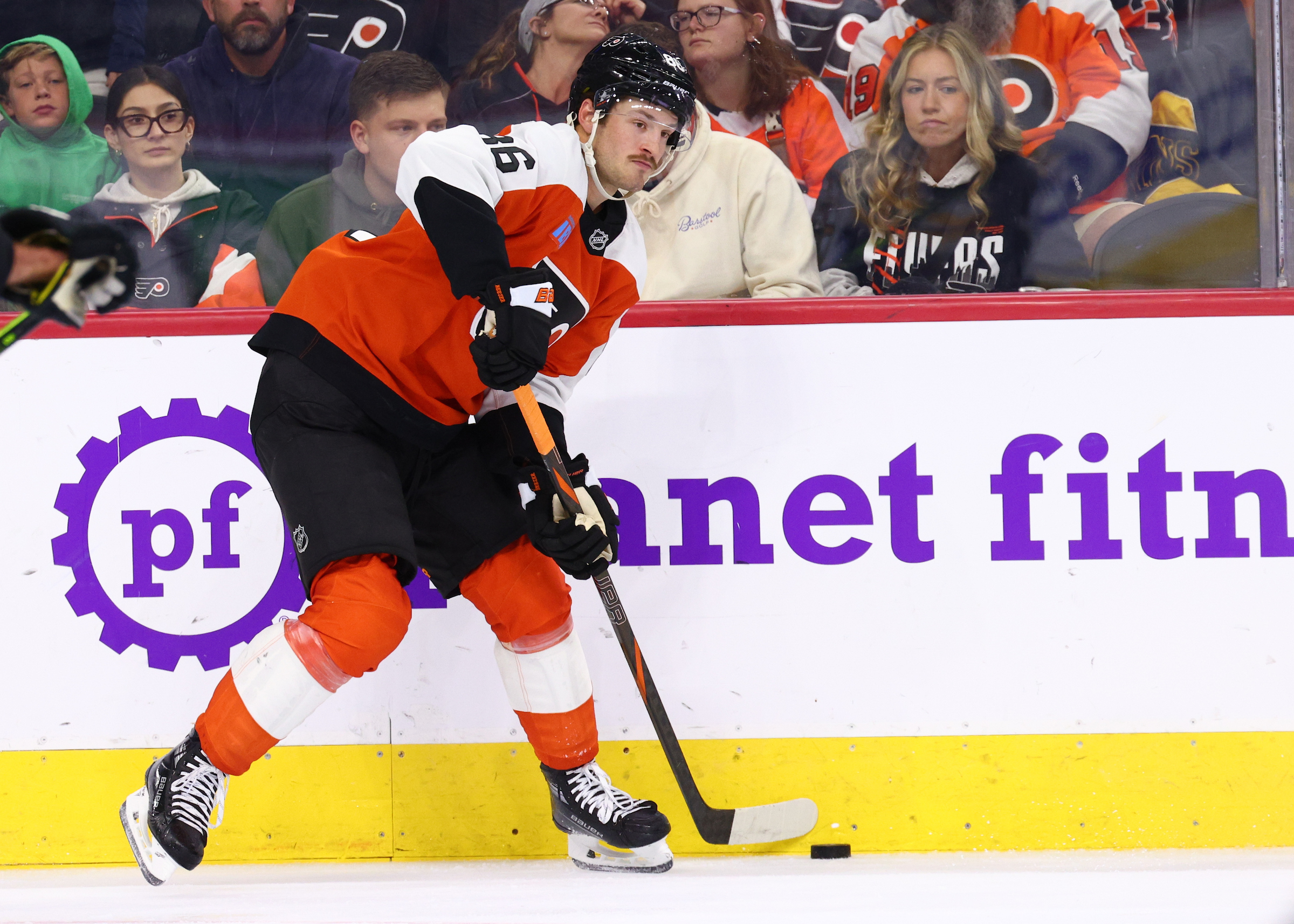 Philadelphia Flyers' Joel Farabee (Heather Cattai/Heather Barry Images, LLC)