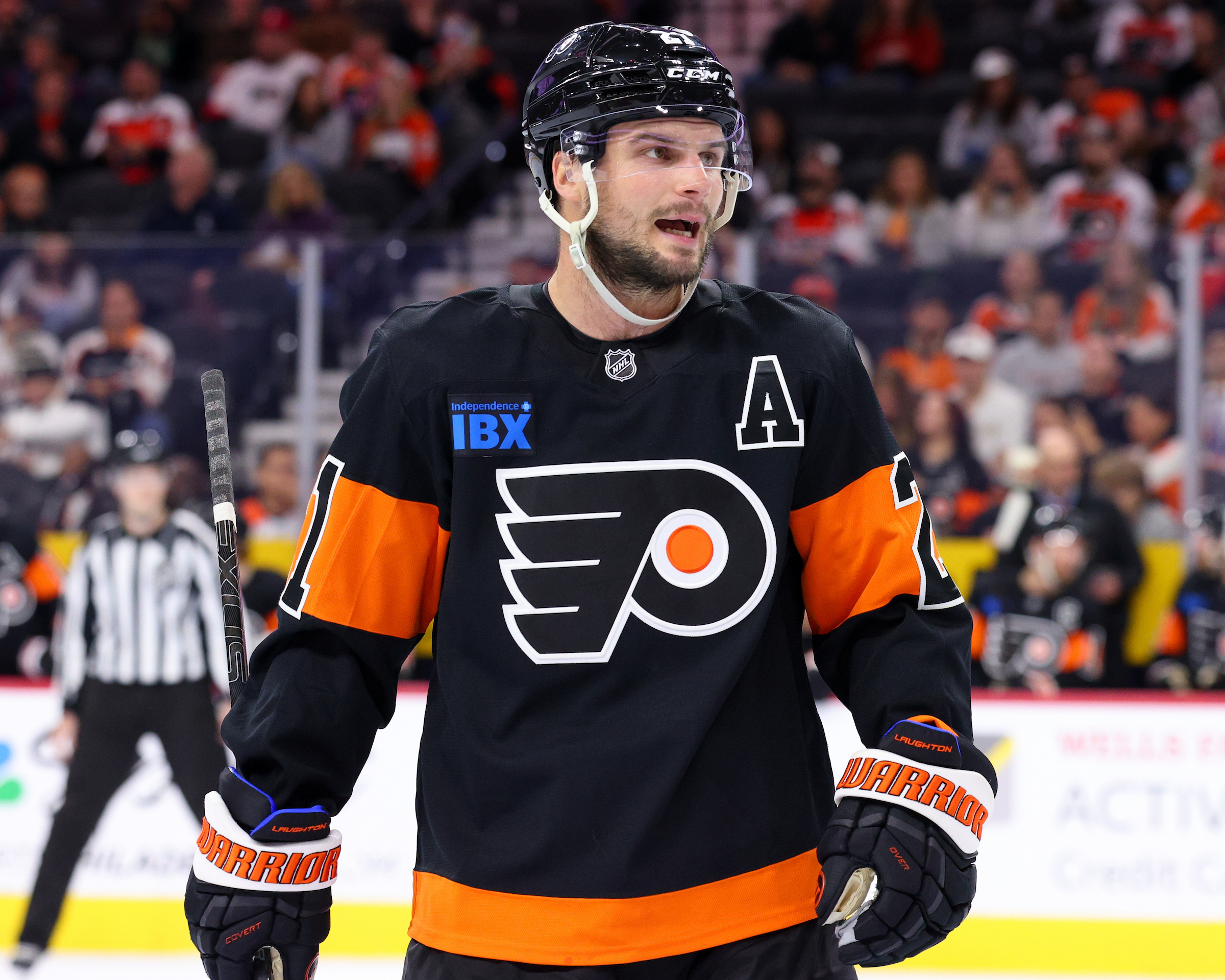 Philadelphia Flyers' Scott Laughton (Heather Cattai/Heather Barry Images, LLC)